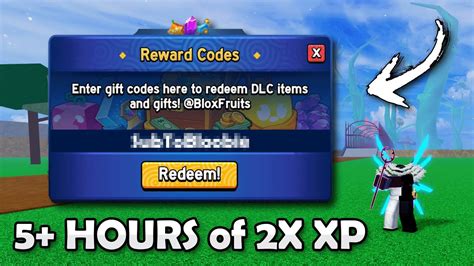 2X Xp Codes Blox Fruits