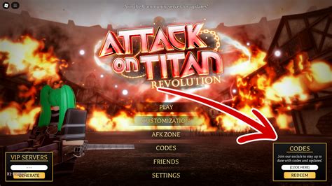 Aot Revolution Codes