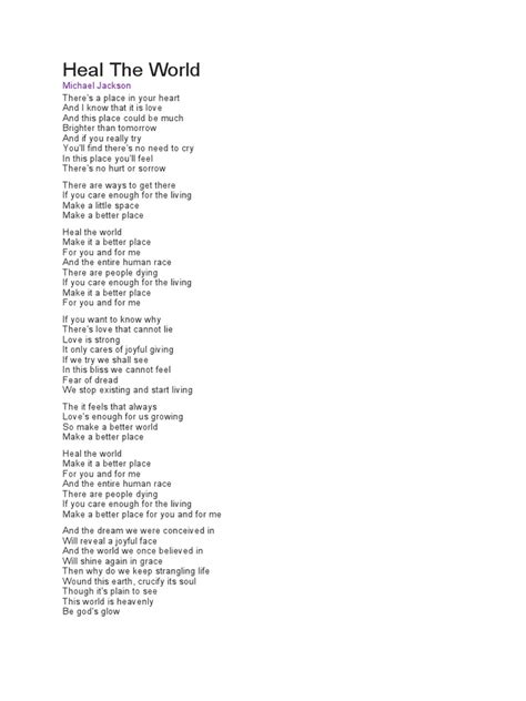 Health The World Lyrics