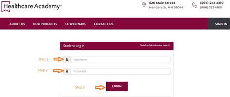 Healthcare Academy Student Login