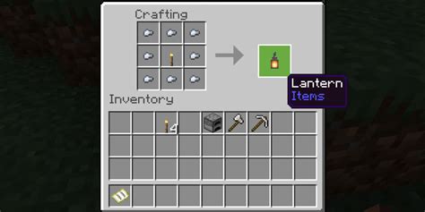 How Do You Make A Lantern In Minecraft