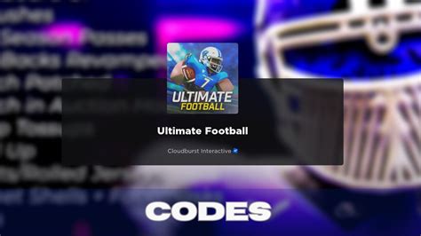 Ultimate Football Codes Today